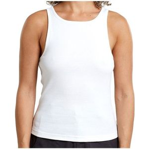 DEDICATED Womens Rib Top Valdermarsvik Top (Dames |wit)