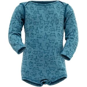 Devold Babys Duo Active Merino Body Merino-ondergoed (Kinderen |blauw/turkoois)