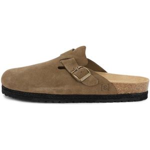 Espadrij Womens Cloq Velour Sandalen (Dames |bruin)