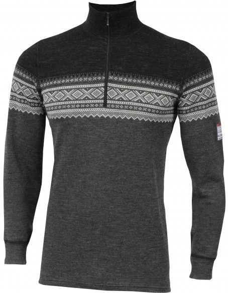 Aclima - DE Marius Mock Neck - Merinotrui - Grijs