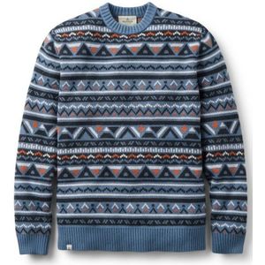 Passenger Stoked Knitted Jumper Trui (Heren |grijs/blauw)