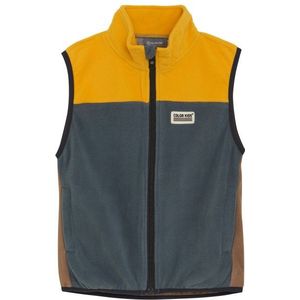Color Kids Kids Fleece Waistcoat Colorblock Fleecebodywarmer (Kinderen |blauw)