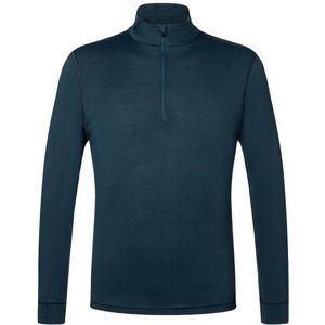 Super.natural - Tundra175 - Half Rits T-shirt - Lange Mouw - Heren - Merinowol