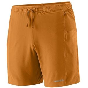 Patagonia Strider Pro Shorts 7 Hardloopshort (Heren |oranje/bruin)
