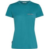 Icebreaker - Merino 150 Tech Lite S/S Teeib Wordmark - Merinoshirt - Turkoois