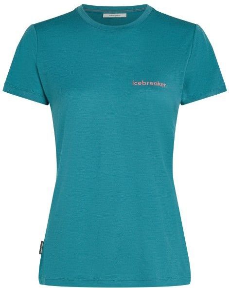 Icebreaker - Merino 150 Tech Lite S/S Teeib Wordmark - Merinoshirt - Turkoois