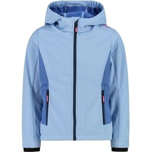 CMP Girls Jacket Fix Hood Softshell Softshelljack (Kinderen |blauw |waterdicht)