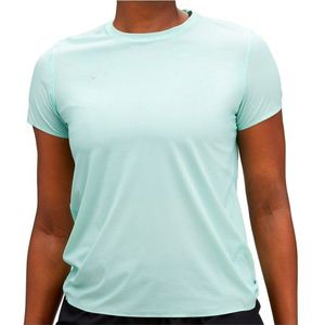 HOKA Womens Performance Run Short Sleeve Hardloopshirt (Dames |grijs)