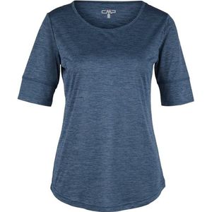 CMP Womens Shortsleeve Light Mealnge T-Shirt Sportshirt (Dames |blauw)