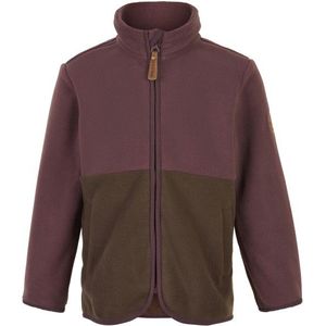 Mikk-Line Fleece Jacket Recycled Fleecevest (Kinderen |bruin/purper)