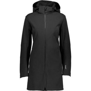 CMP Womens Parka Zip Hood Softshell Softshelljack (Dames |zwart |waterdicht)