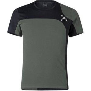 Montura Outdoor Style T-Shirt Sportshirt (Heren |olijfgroen/grijs)