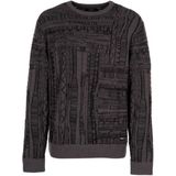 Iriedaily - Theo Structure Knit - Trui - Zwart/Grijs