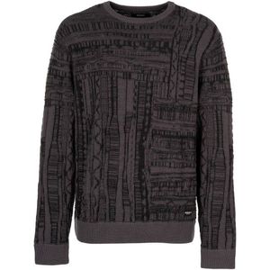 Iriedaily - Theo Structure Knit - Trui - Zwart/Grijs