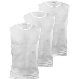 GripGrab Ultralight Sleeveless Mesh Baselayer 3-Pack Sportshirt (grijs/wit)