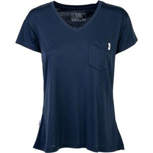 NIKIN Womens Treeshirt Pocket V-Neck T-shirt (Dames |blauw)
