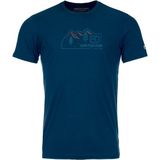 Ortovox 150 Cool Vintage Badge T-Shirt Merinoshirt (Heren |blauw)