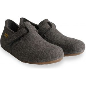 Haflinger - Slippers - Grijs - Warm - Comfortabel - Anti-slip zool