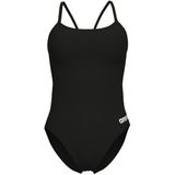 Arena - Womens Swimsuit Lace Back Solid - Badpak - Zwart