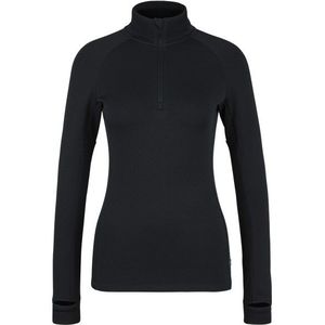 Stoic Womens MerinoSoft245 TuleboSt Half Zip Merinoshirt (Dames |zwart)