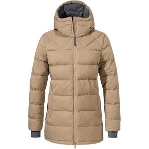 Schöffel Womens Insulated Parka Boston Lange jas (Dames |beige |waterdicht)
