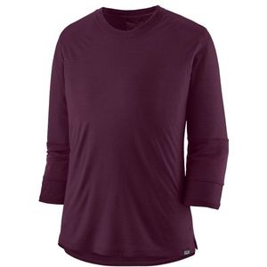 Patagonia Womens Merino 3/4 Sleeve Bike Jersey Merinoshirt (Dames |purper)