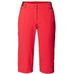 Vaude Womens Farley Stretch Capri III Trekkingbroek (Dames |rood)