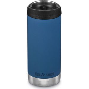 Klean Kanteen TKWide Vacuum Insulated met Café Cap Isoleerfles (blauw)