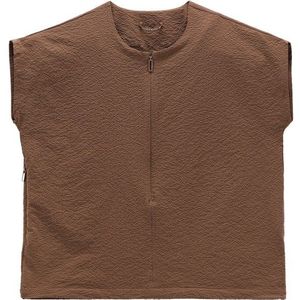 Jeanne Baret Womens Sunflower Short-Sleeved Blouse T-shirt (Dames |bruin)