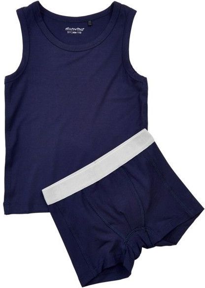 Minymo - Ondergoedset - Blauw - 2-delig