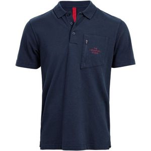 The Mountain Studio Camp 4 Organic Cotton Piké Poloshirt Poloshirt (Heren |blauw)