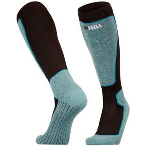 UphillSport - Valta Alpine Ski - Skisokken - Turkoois - 4-Layer Shin Cushioned M5