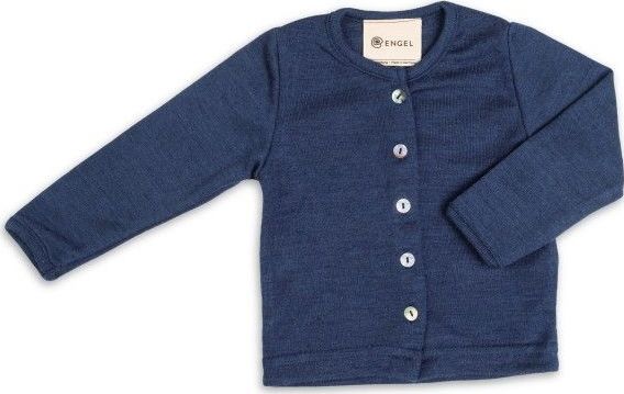 Engel Cardigan - Wol/Zijde - Navy Blue - Engel - 50/56 - Cardigan