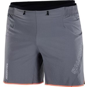 Salomon - Sense Aero Hardloopshort - Grijs - Stretchmateriaal