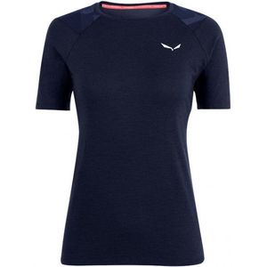 Salewa Womens Cristallo Warm AMR Tee Merino-ondergoed (Dames |blauw)