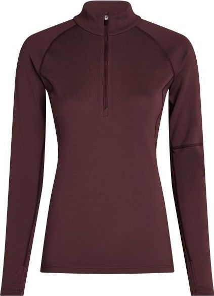 Icebreaker Womens 300 MerinoFine Polar L/S Half Zip Merino-ondergoed (Dames |bruin)