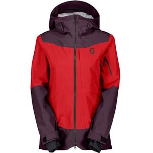 Scott Womens Jacket Vertic Ripstop 3L Ski-jas (Dames |rood |waterdicht)