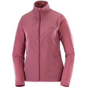Salomon Womens Essential Lightwarm Hybrid Fleecevest (Dames |rood/roze)
