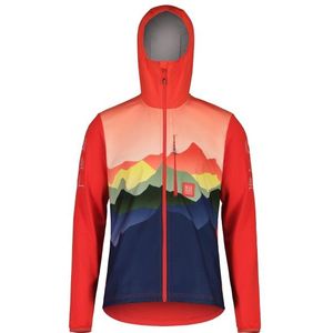 Maloja BeifussM Printed Softshelljack (Heren |rood)