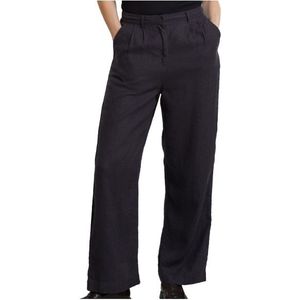 DEDICATED Womens Pants Vickleby Linen Vrijetijdsbroek (Dames |zwart)