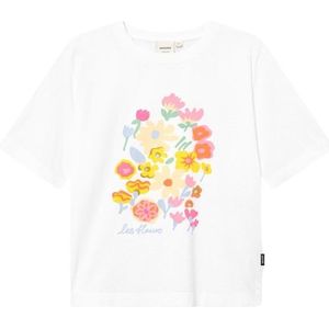 DEDICATED Womens T-Shirt Vadstena Les Fleurs T-shirt (Dames |wit)