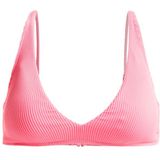 Roxy Womens Rib Love the Oceana V Bikinitop (Dames |roze)