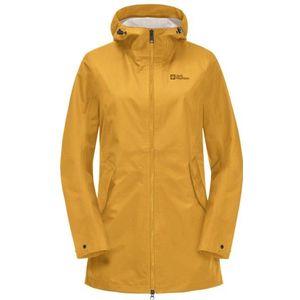 Jack Wolfskin Womens Dakar Parka Lange jas (Dames |geel |waterdicht)