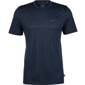 Stoic MerinoChill MMXX Göteborg Print Tee Merinoshirt (Heren |blauw)