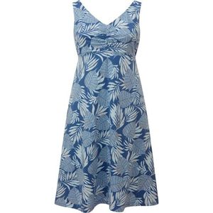 Sherpa - Neha Empire Dress - Jurk - Blauw/Grijs - Stretch