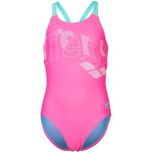 Arena Girls Tales Swimsuit V Back Badpak (Kinderen |roze)