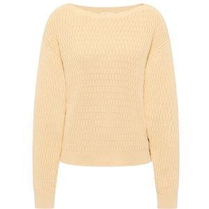 Tranquillo Womens Jaquard-Pullover Trui (Dames |beige)