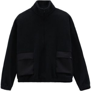 Jeanne Baret Womens Rochefort Crew Neck Sweater Fleecetrui (Dames |zwart)