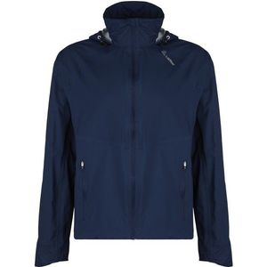 Löffler Jacket with Hood Comfort Fit WPM Pocket Fietsjack (Heren |blauw |waterdicht)