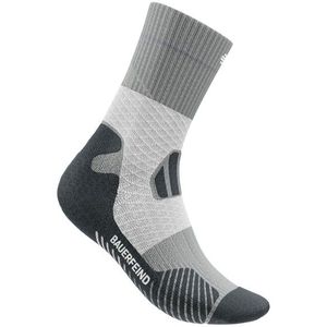 Bauerfeind Sports - Trail Run Mid Cut Socks - Grijs - 90% Polyamide, 10% Elastaan